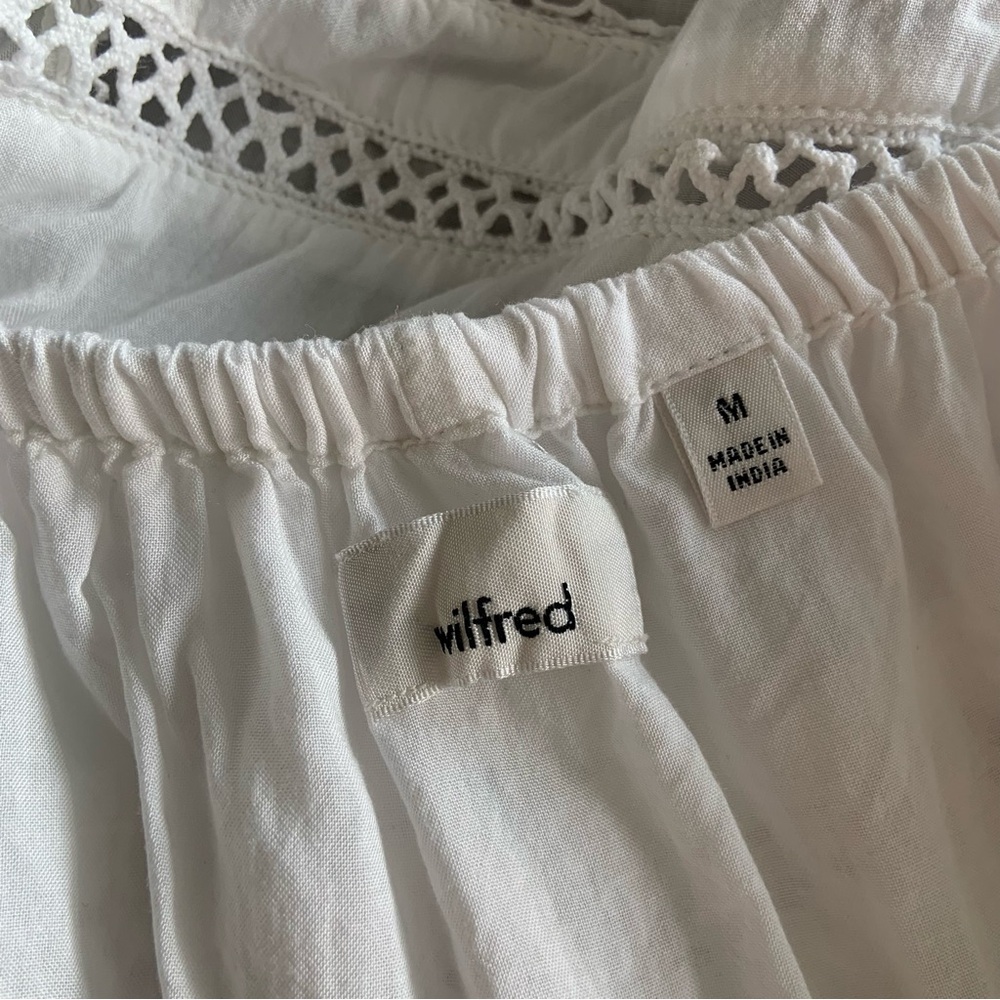 Wilfred White Ruffled Women's Top - Picture 8 of 10